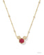 Mickey Mouse Pendant Necklace - Bright Red