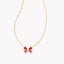 Blair Bow Small Red Necklace