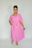 Pink Orchid Shirt Dress