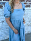 Dusty Blue Maxi Dress