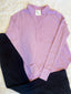 Lilac Waffle Knit Top