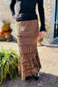Mocha Brown Lace Skirt