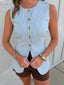 Sally Seersucker Vest