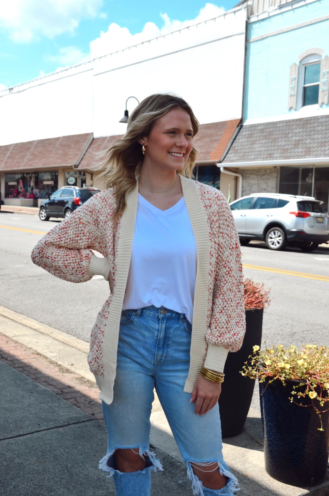 Pom Pom Cardigan