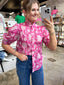 Pink Floral Top