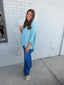 Mint Satin Blouse
