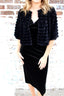 Black Faux Fur Mid Cardigan