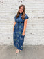 Navy Nancy Floral Dress