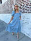 Dusty Blue Maxi Dress
