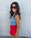 Blue Striped Top