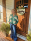 Hunter Green V Neck Sweatshirt