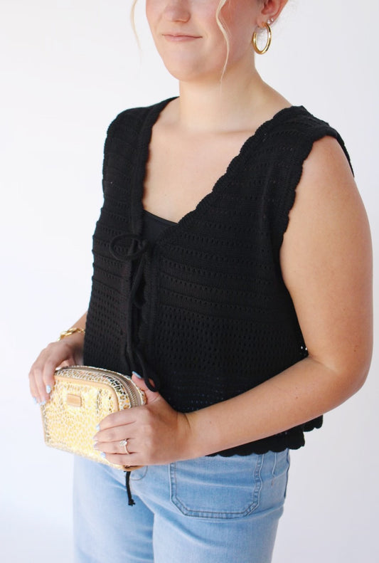 Black Sweater Vest