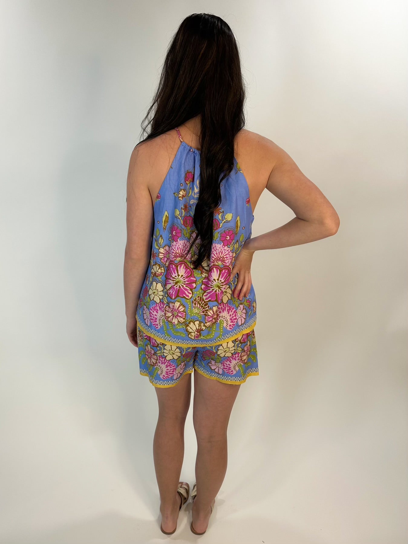 Chambray Blue Shorts