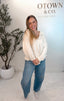 Wheat Quarter Snap Sweatshirt