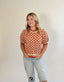 Groovy Red Sweater Top