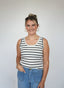 Ivory Striped Top