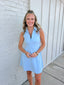 Light Blue Athletic Romper
