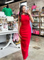 Red Midi Dress