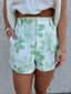 Aloha Green Floral Shorts