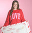 LuLu Mac Red LOVE Sweatshirt
