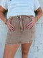 Mocha Denim Skirt