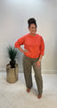 Coral Rose Sweater