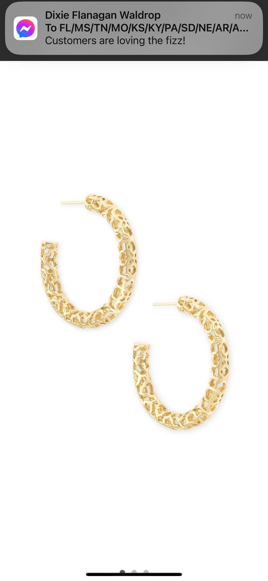 Kendra Scott Maggie 1.5” hoop