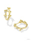 Mickey Minnie Huggie Earrings - White Crystal