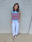 Red & Blue Sweater Vest