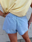Wide Leg Denim Shorts