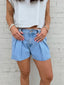 Pleated bubble shorts
