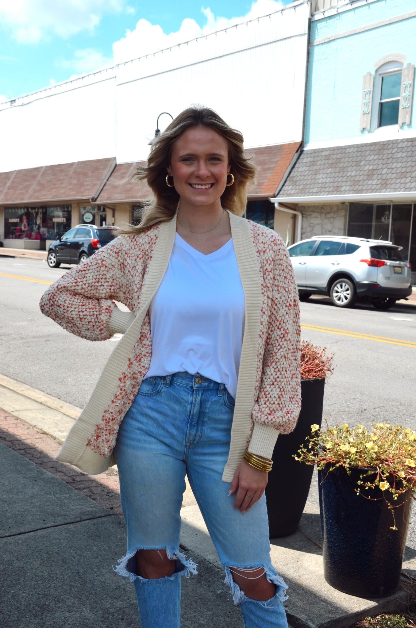 Pom Pom Cardigan