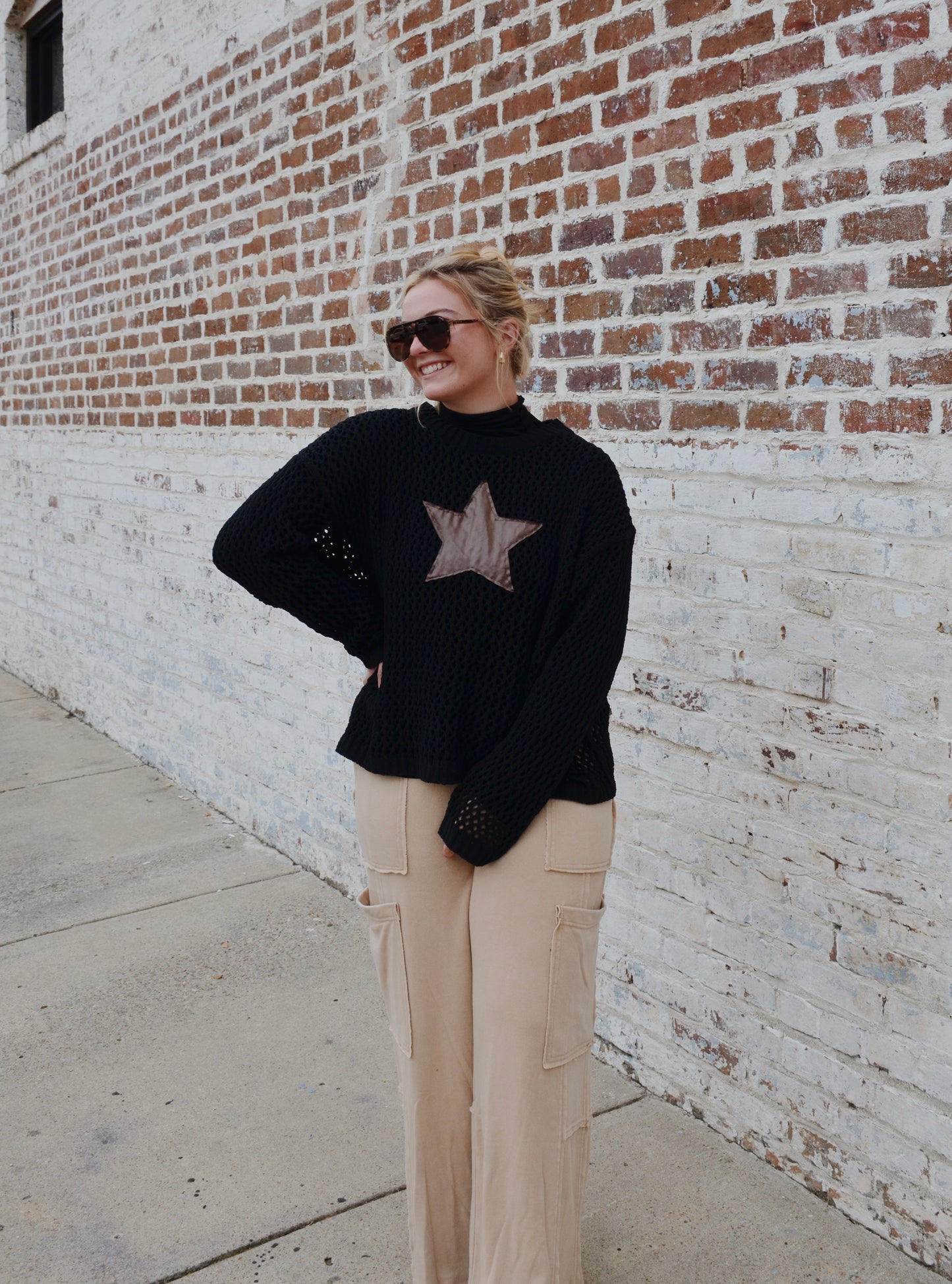 Star Crochet Sweater