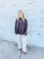Chocolate Scalloped Sweater