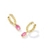 Emilie Huggie Earrings - Pink