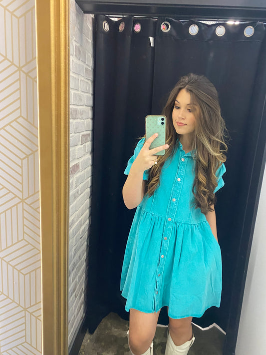 Teal Dress