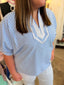 Blueberry Stripe Top