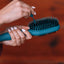 TELETIES Boar Bristle Hair Brush - Teal With It - Full Size