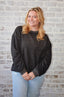 Charcoal Fleece Top