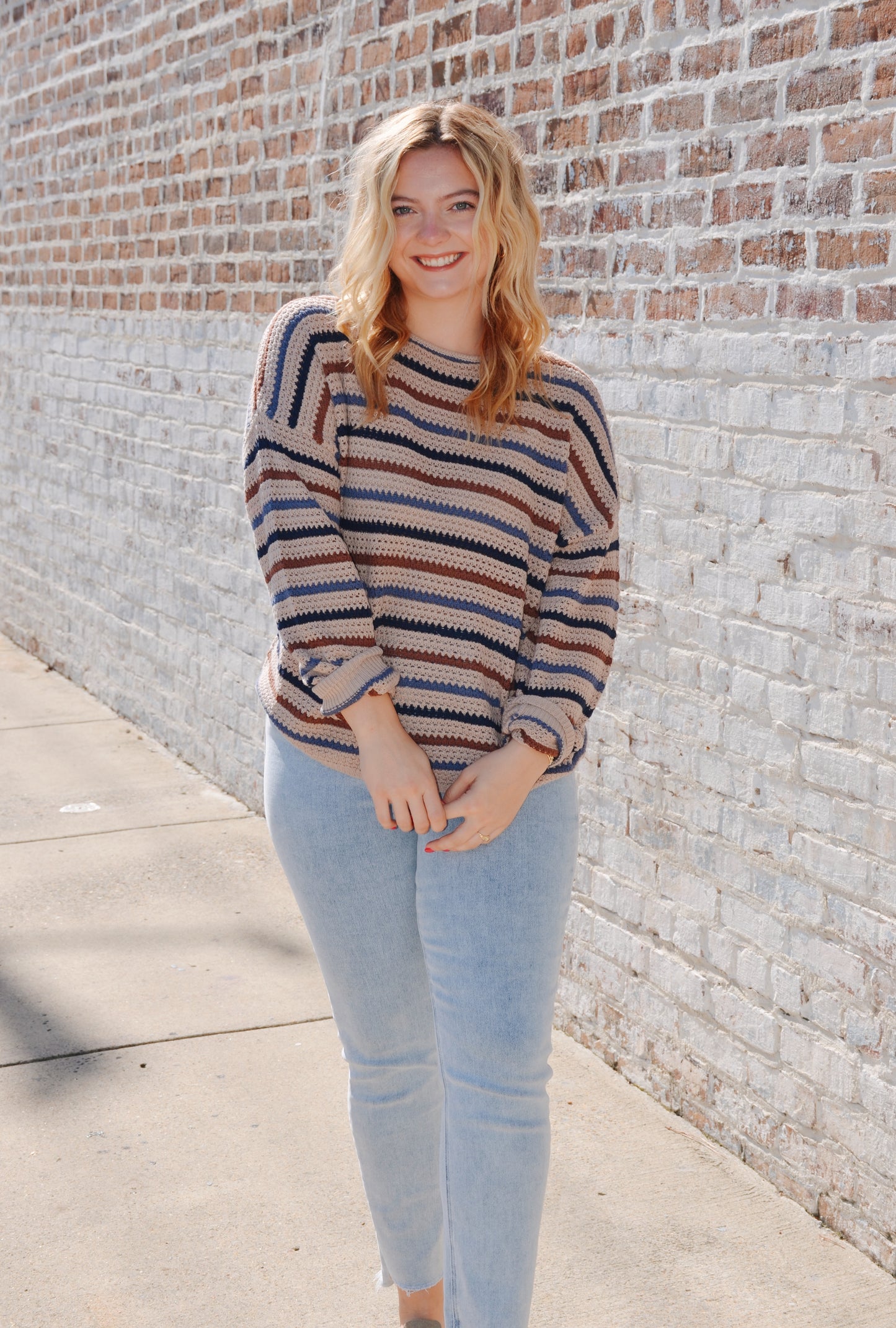 Long Sleeve Crochet Sweater