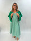 Kelly Green Stripe Dress