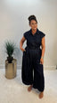 Denim Shirting Parachuter Jumpsuit