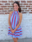 Halter Striped Dress