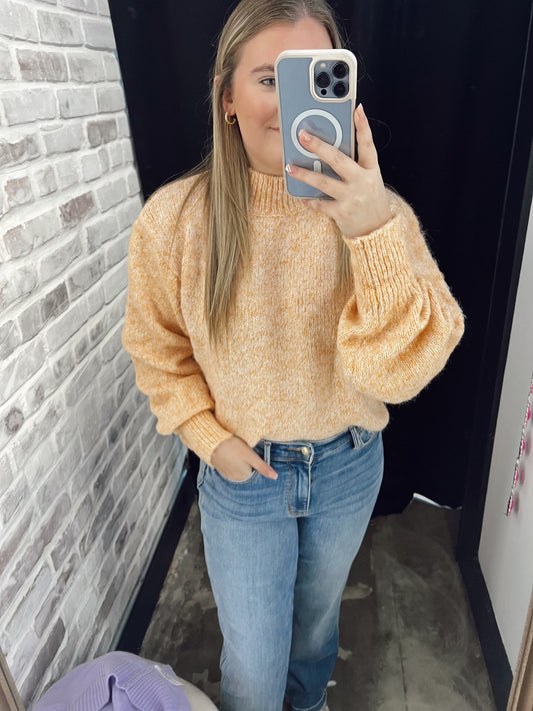 Orange and Cream Sweater