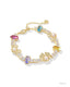 Mickey Minnie Mouse Tennis Bracelet - Gold Multi Mix