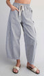 Navy Barrel Pants