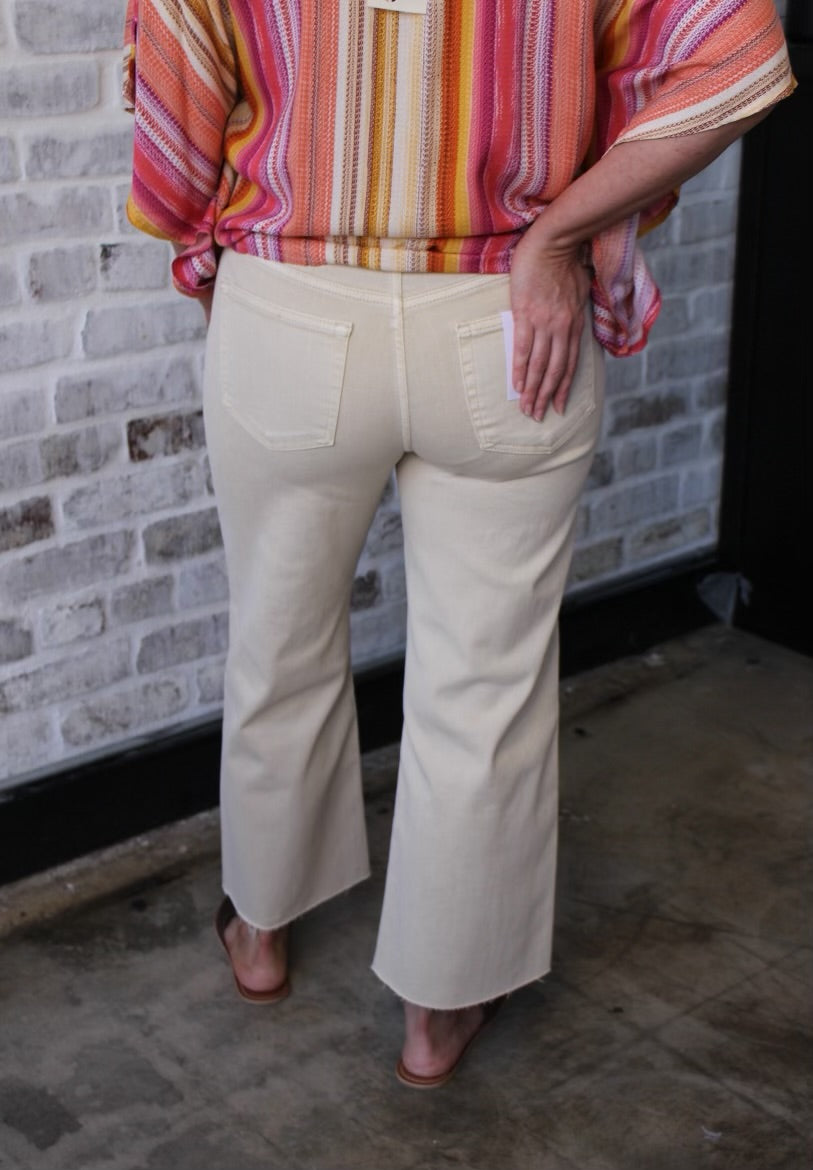 Tan cropped pants