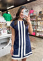 Navy Linen Dress