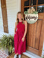 Crimson Red Dress