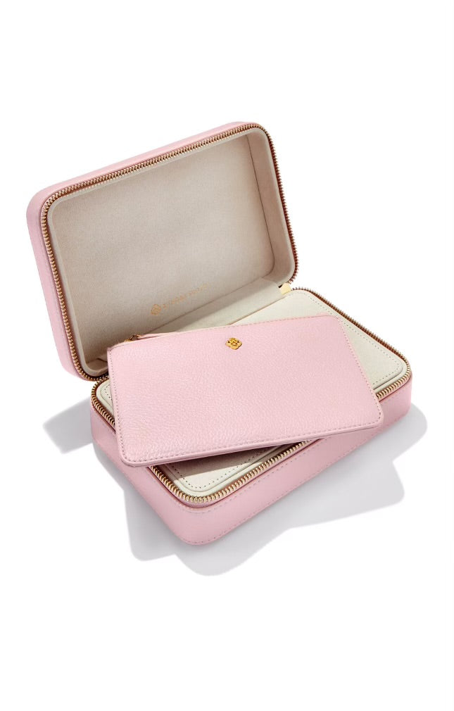 Blush Medium zip jewelry case by Kendra Scott